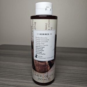 Korres Vanilla Cinnamon Showergel 250ml 8.45oz New Sealed Body Wash